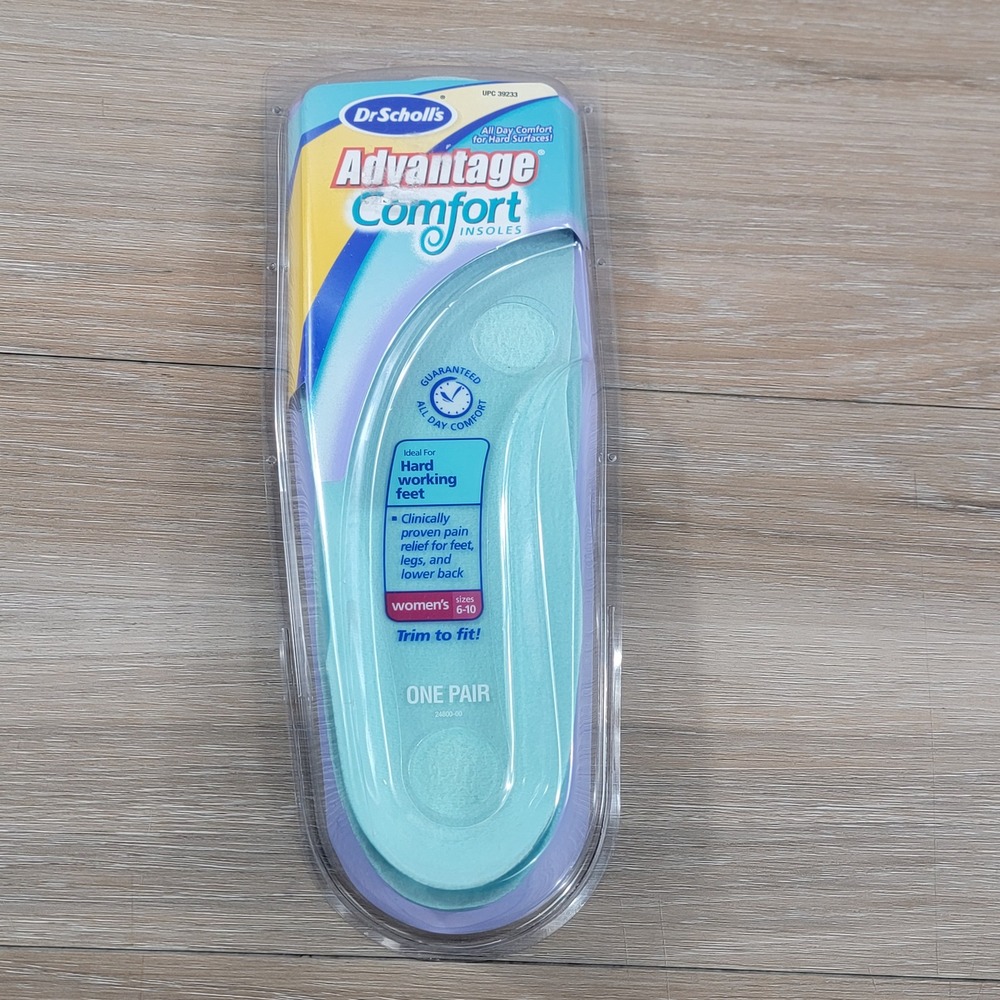 Dr Scholls Advantage Comfort Insoles Womens Size‎ 6-10 Trim to Fit 39233 New